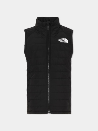 The North Face smanicato nero bambino mini logo