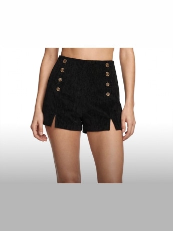 Fracomina shorts nero donna mini logo