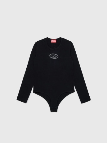 Diesel body nero bambina logo sul petto