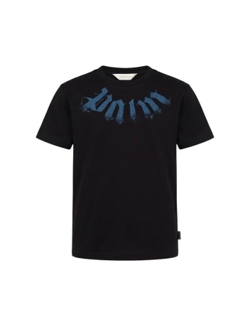 Palm Angels tshirt nera bambino maxi logo