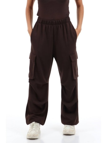 Hinnominate pantalone marrone donna mini logo