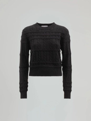 Gaelle maglia nera donna mini logo