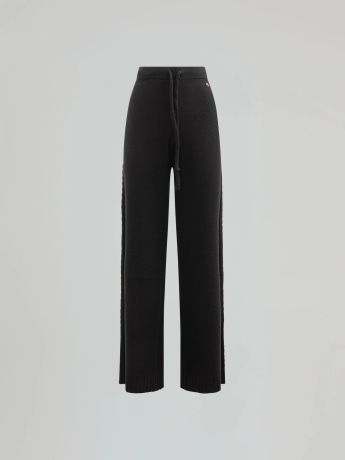 Gaelle pantalone nero donna mini logo