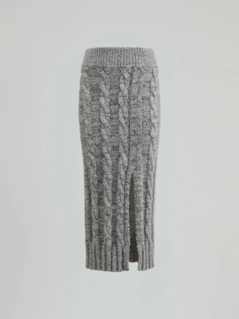 Gaelle gonna grigia donna mini logo