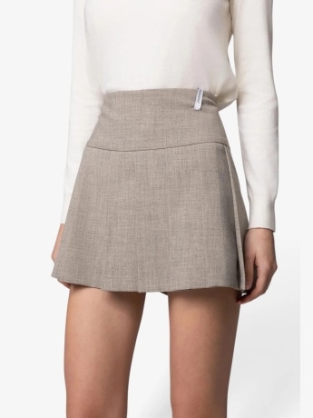 Hinnominate gonna beige donna mini logo