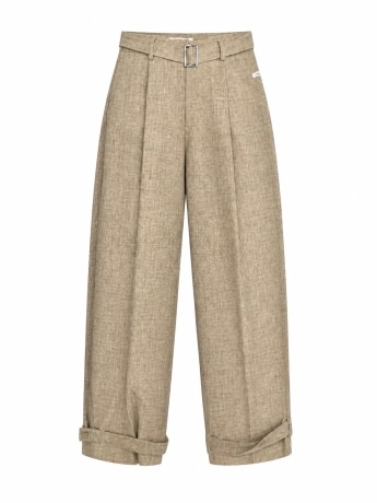 Hinnominate pantalone beige donna classico mini logo
