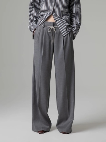 Gaelle pantalone grigio donna mini logo