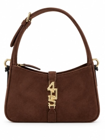 Cesare Paciotti borsa moro donna in camoscio con logo